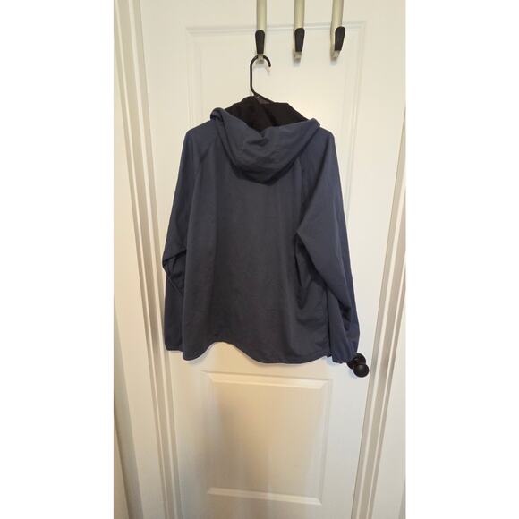 New Balance Navy Hooded Windbreaker Jacket Men’s XL Full Zip - Picture 4 of 5